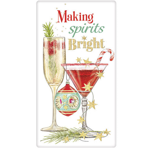 Christmas Cocktails Tea Towel