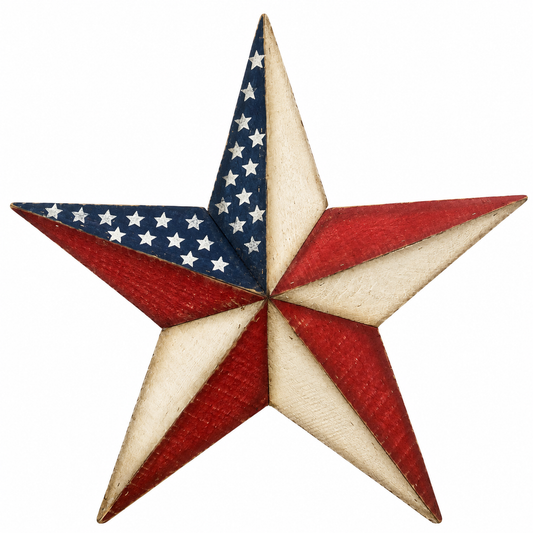 Wooden Americana Barn Star