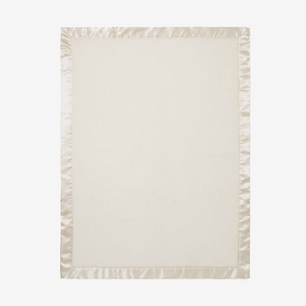 Cream blanket on a white background