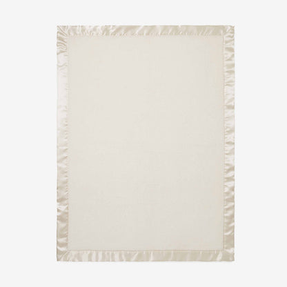 Cream blanket on a white background