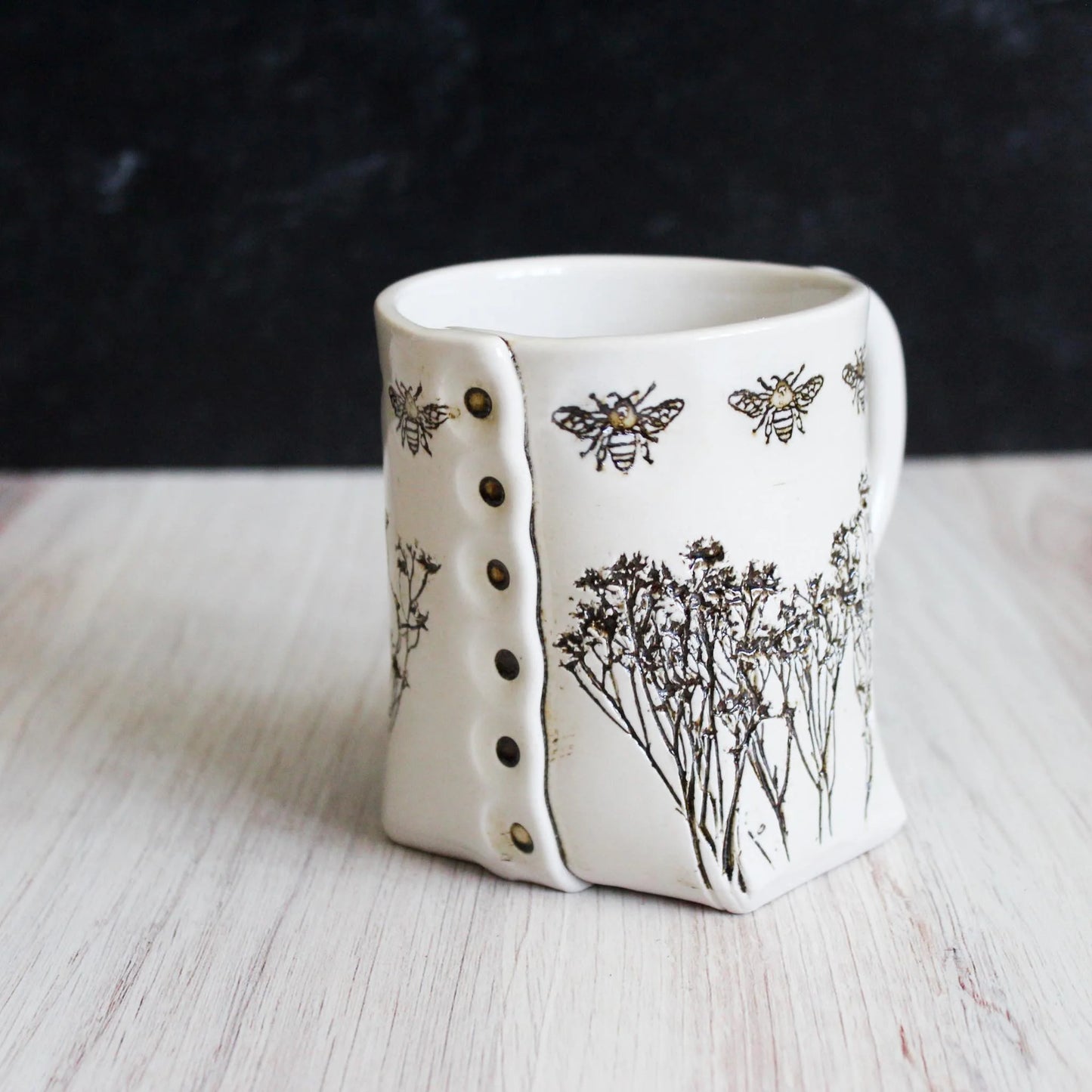 White Bee Mug