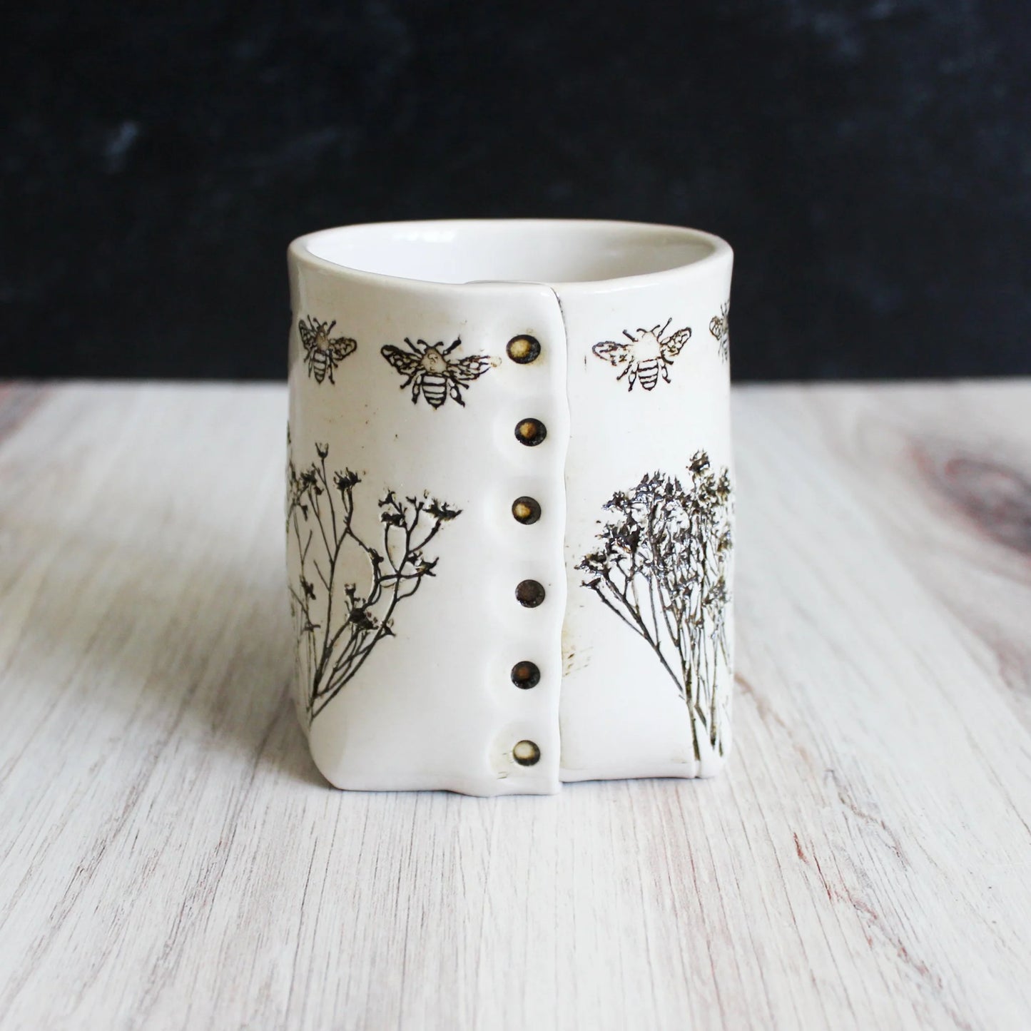 White Bee Mug