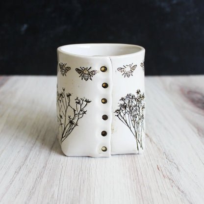 White Bee Mug