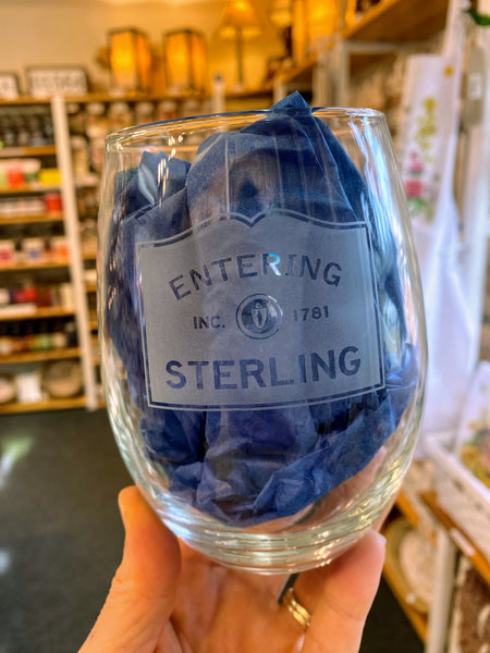 Entering Sterling Wine Glass