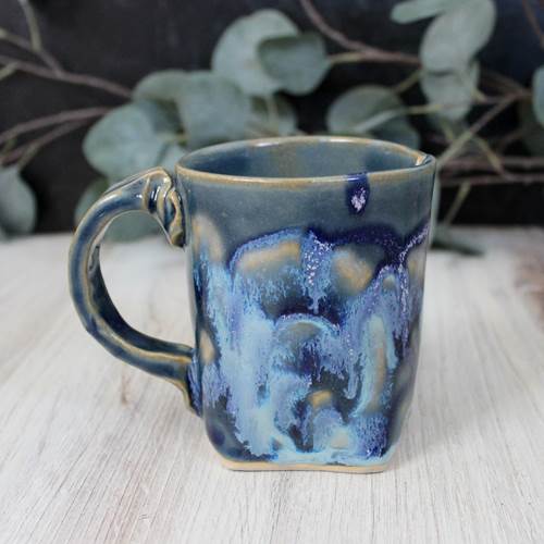 Blue Drip Mug