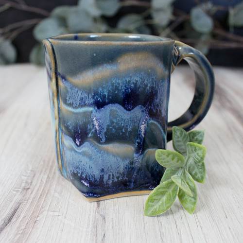 Blue Drip Mug