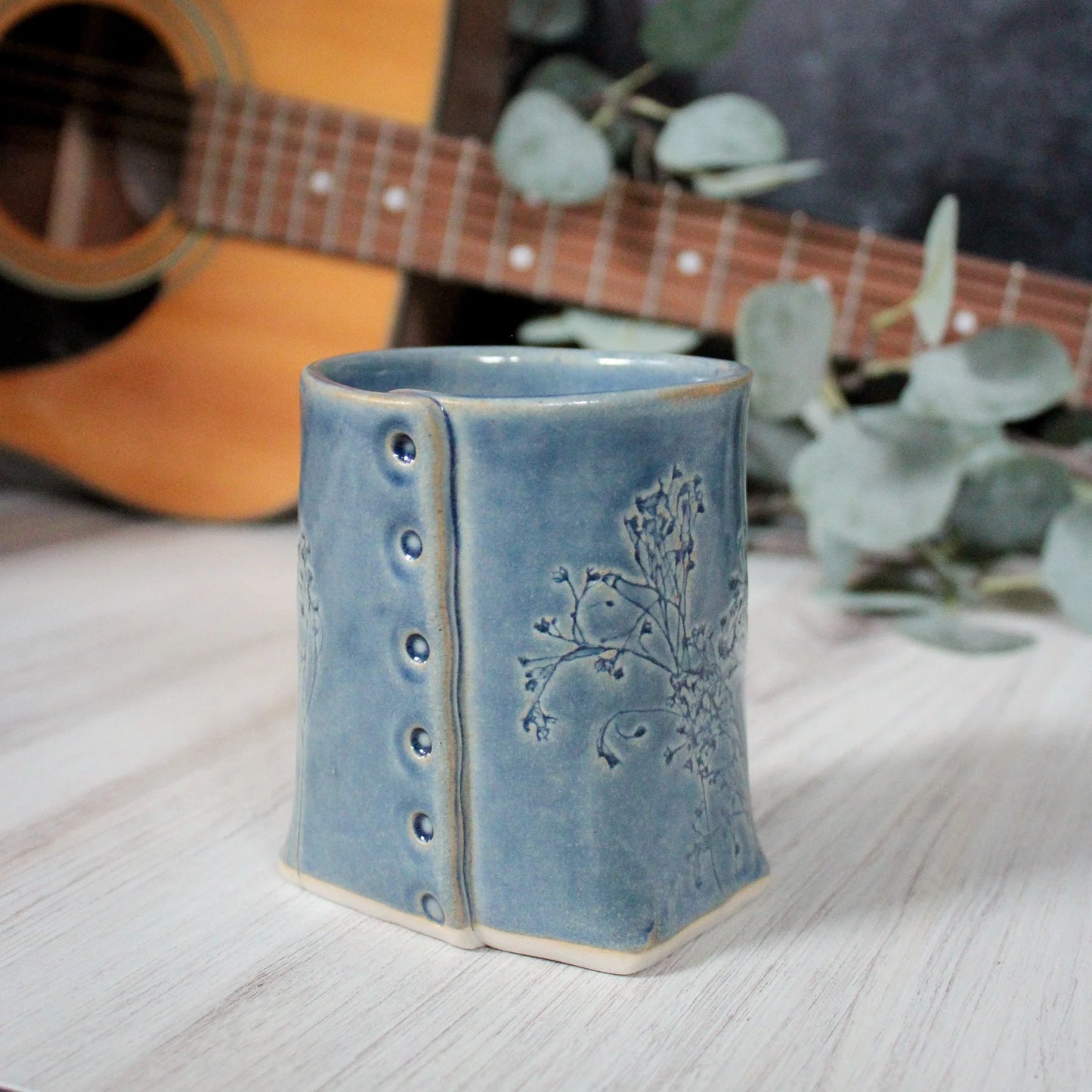 Blue Floral Mug