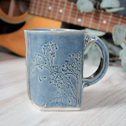 Blue Floral Mug