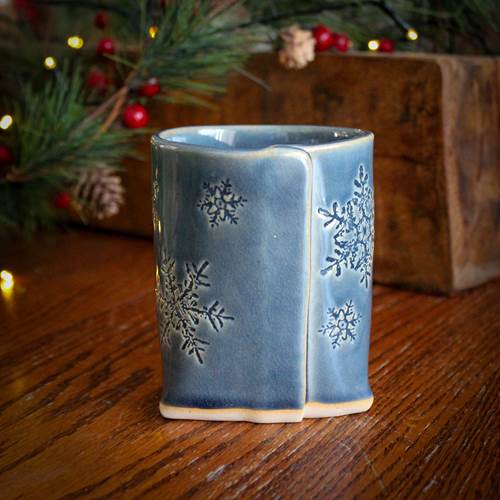 Blue Snowflake Mug