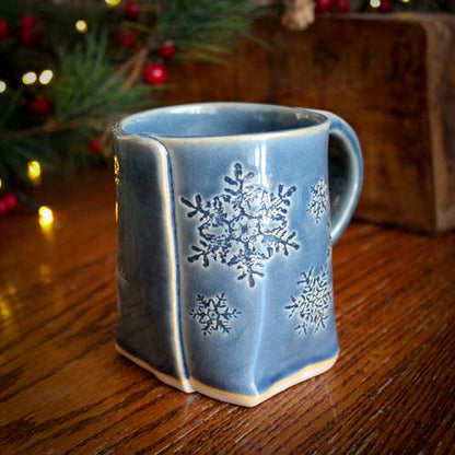 Blue Snowflake Mug