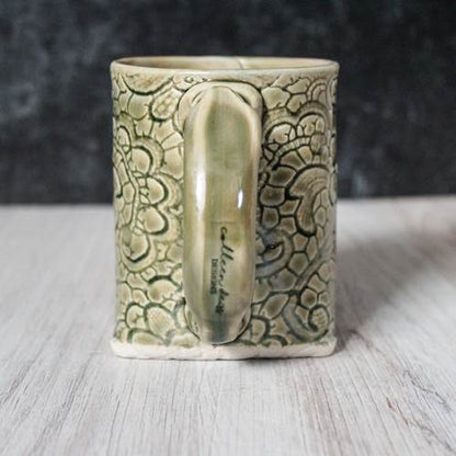 Green Lace Mug