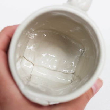 White Lace Bee Mug