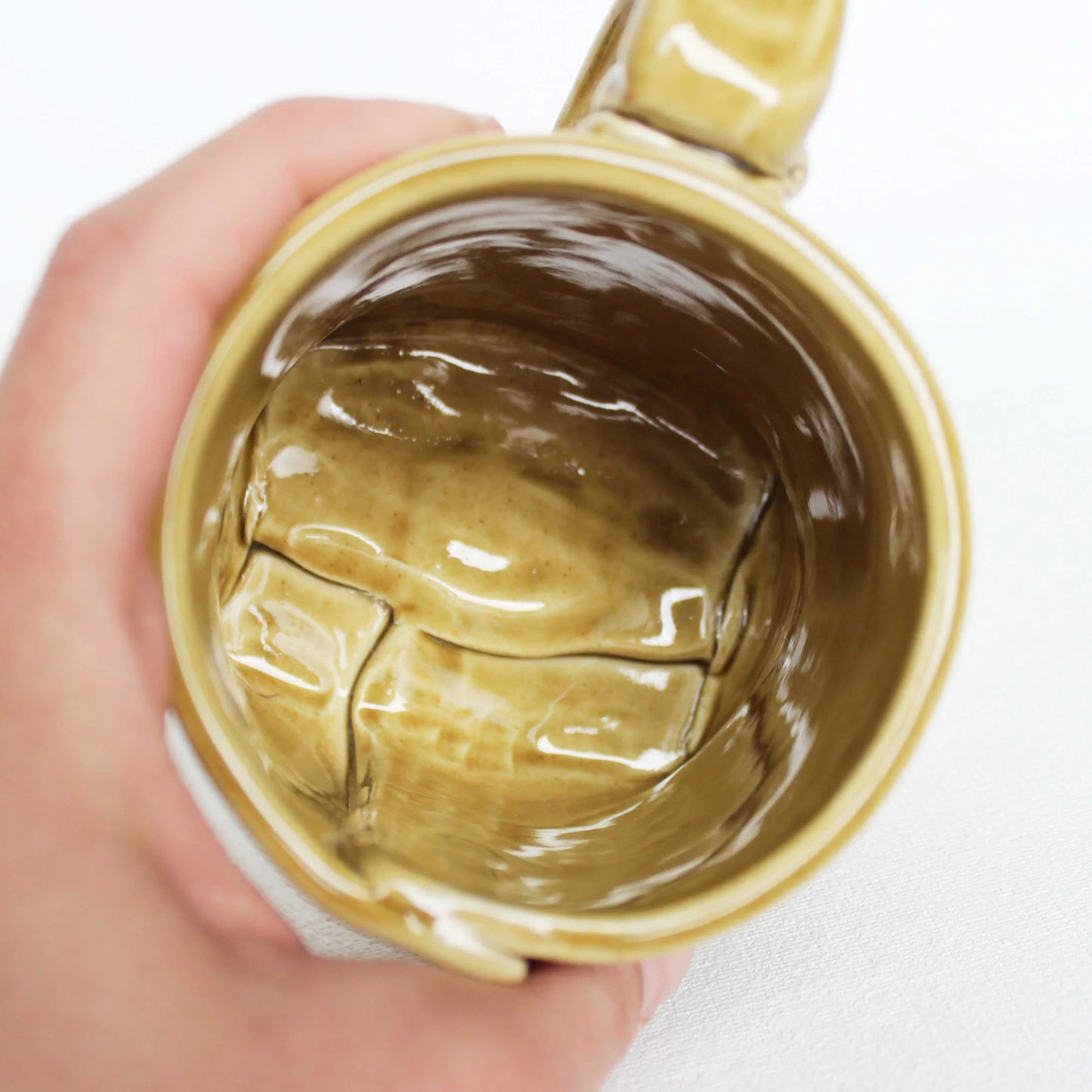 Tan Bee Ceramic Mug