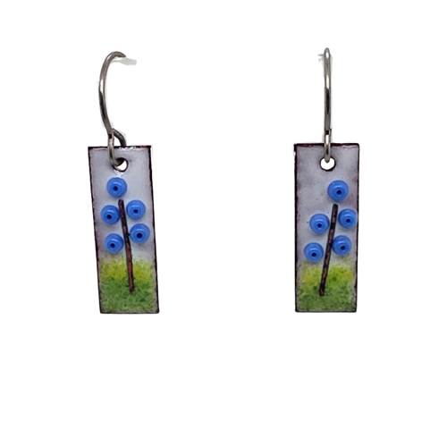 Lavender Floral Earrings