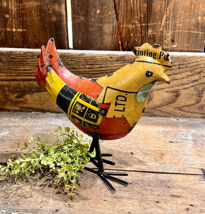 Metal Yellow Chicken
