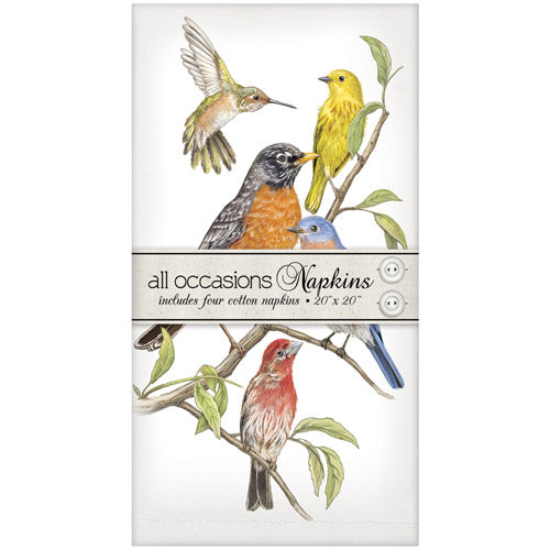 Backyard Birds Napkin Set of 4