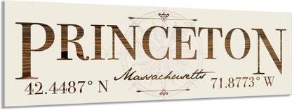 Princeton Coordinates Sign