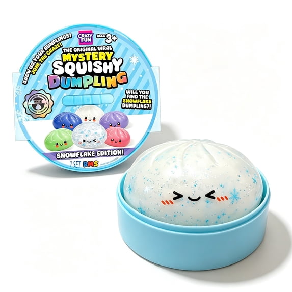 RMS® Crazy Fun™ Snowflake Edition Mystery Squishy Dumpling – Ltd Ed