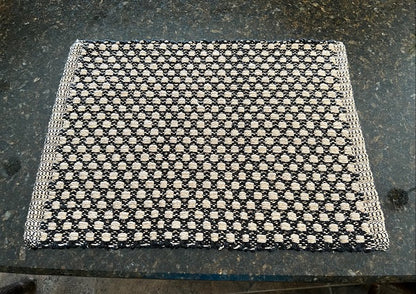 Black & Tan Cottage Weave Placemats Set of 4
