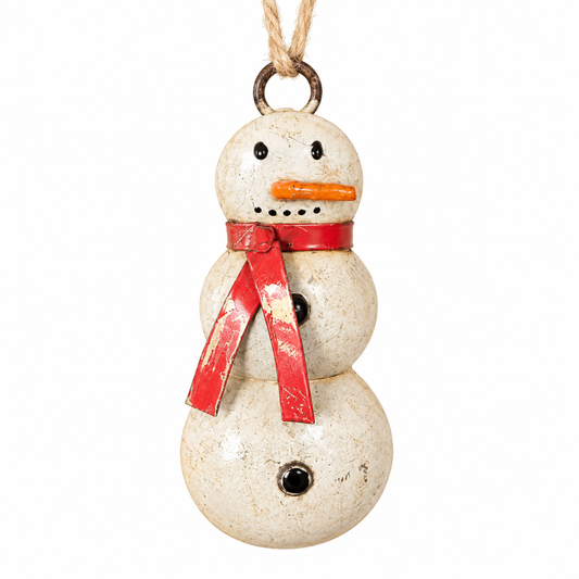 Metal Snowman Hanging Ornament