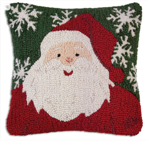 Winter Santa Pillow 18 x 18"