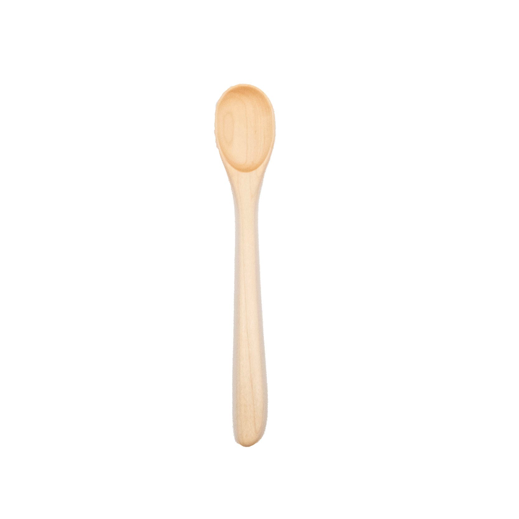 Wooden spoon on a white background