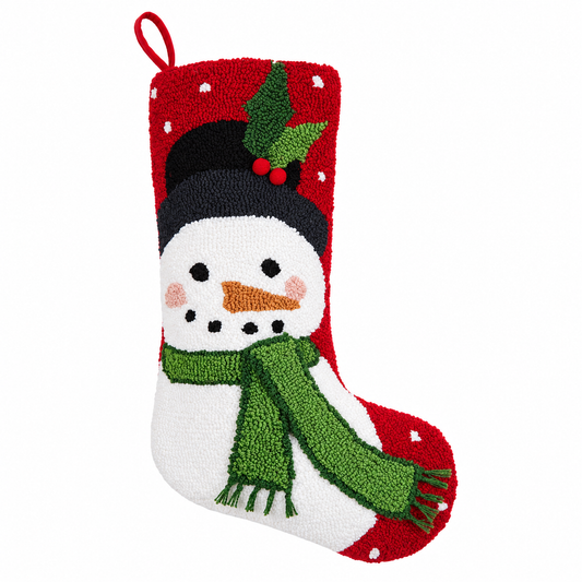 Snowman w/Pom Hook Stocking