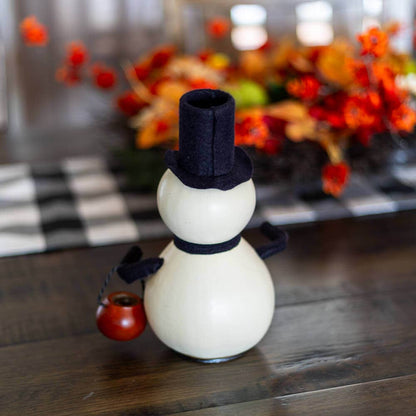 Skully Skeleton Gourd with Pumpkin Basket