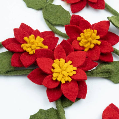 Garland - Felt Red Poinsettia