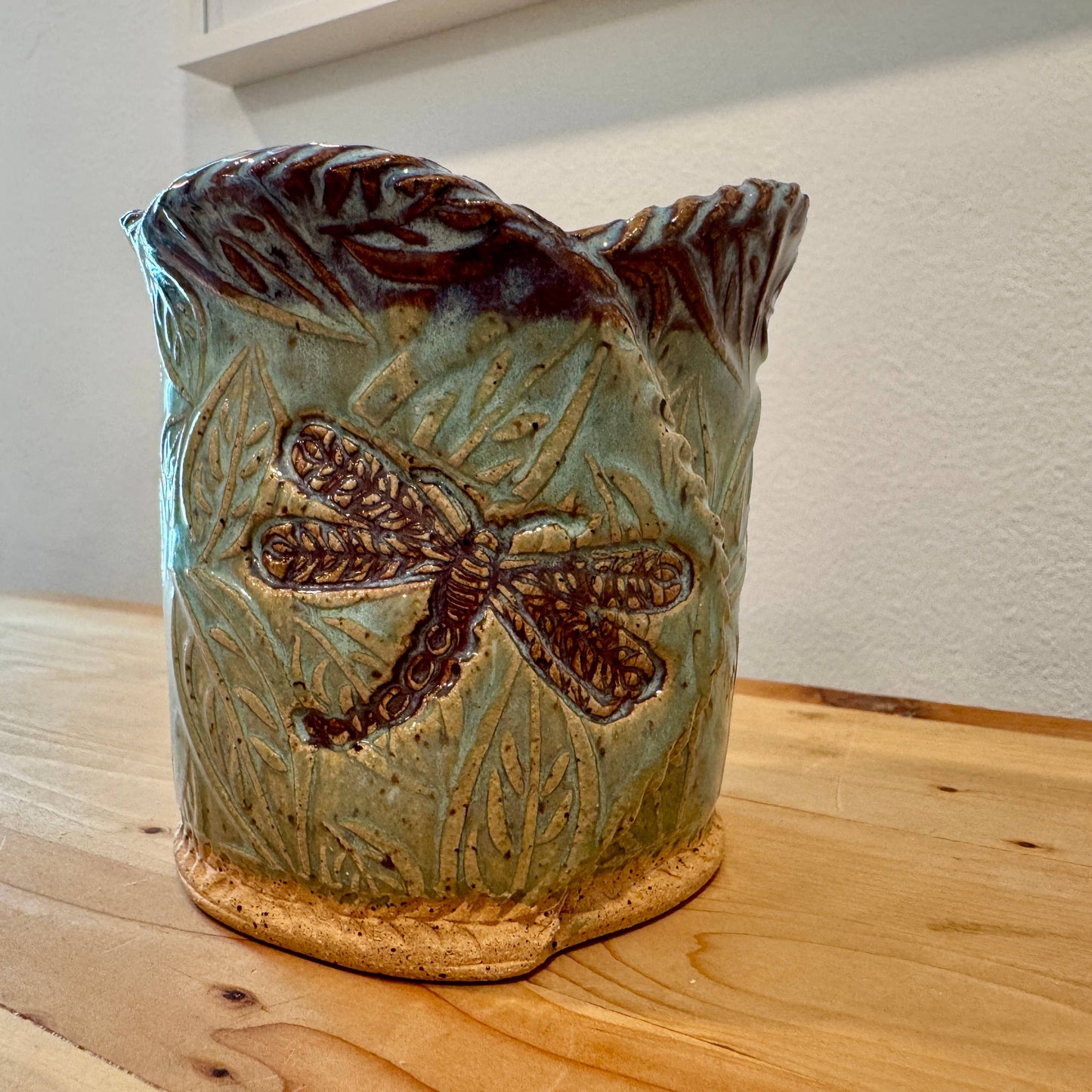 Ceramic Dragonfly Candle