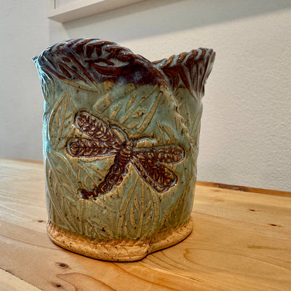 Ceramic Dragonfly Candle