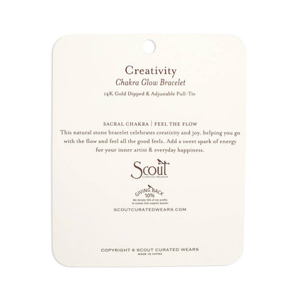 Bracelet label with product details on a white background