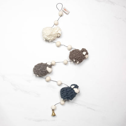 Garland - Felt Natural Sheep