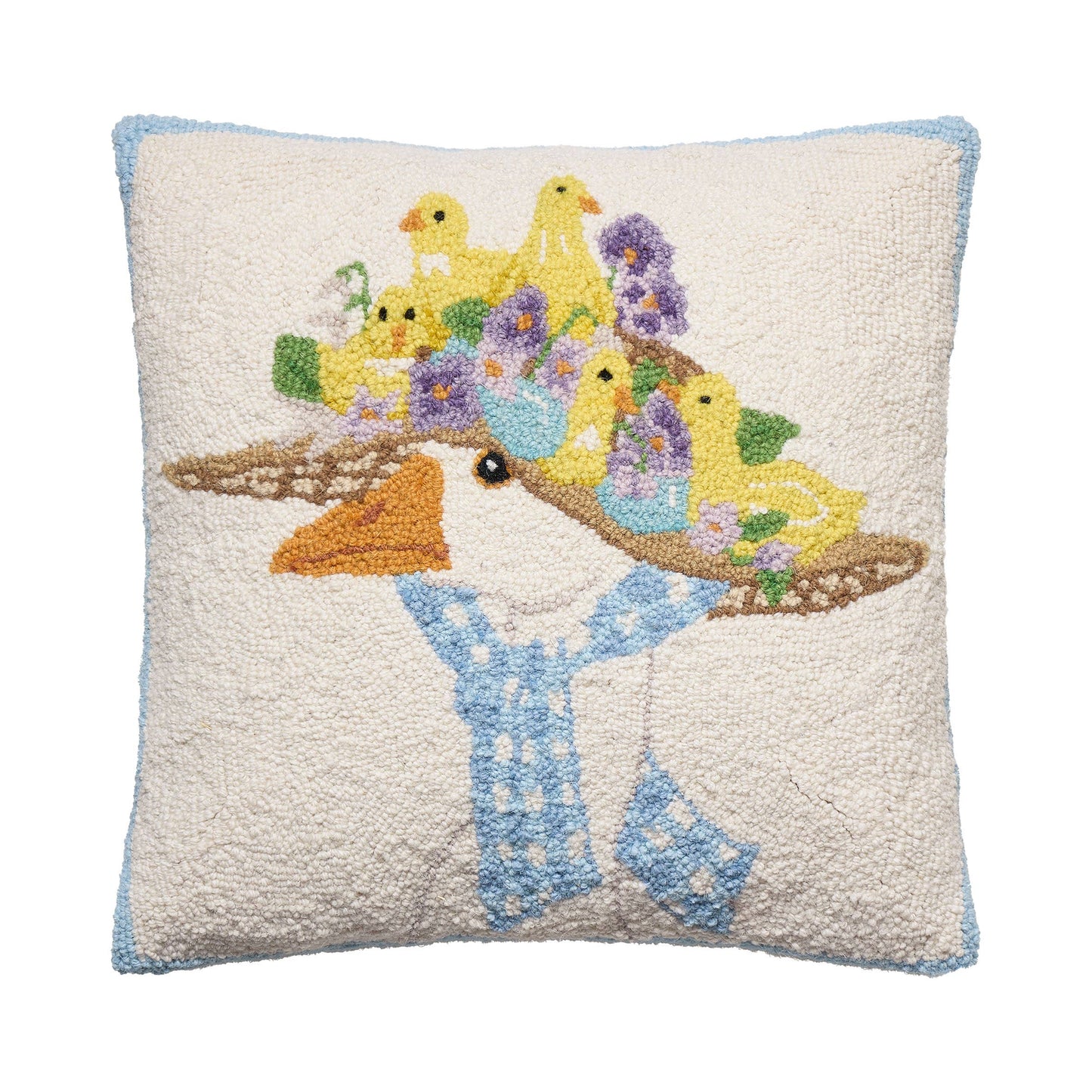 Goose Hooked Pillow - Mary Lake Thompson