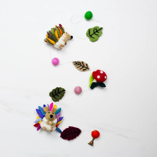 Garland - Felt Rainbow Hedgehog