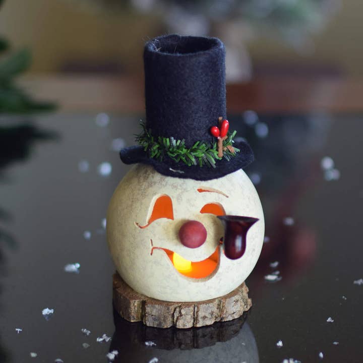 Clyde Snowman Gourd