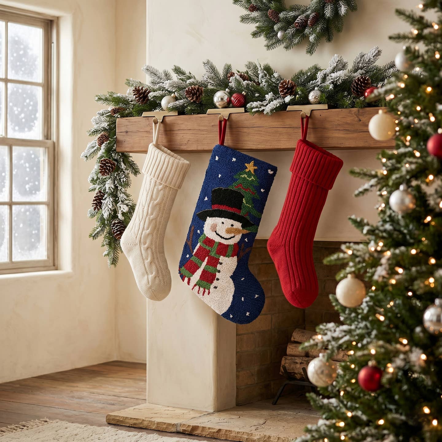 Snowman Hook Stocking