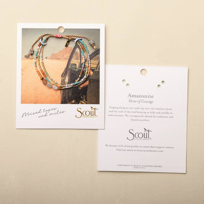 Jewelry cards with a bracelet on a beige background