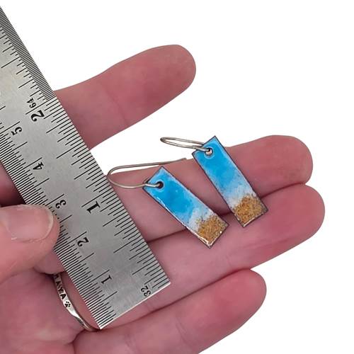 Beach Rectangle Earrings