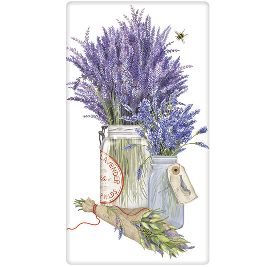 Herb Jar Lavender Tea Towel