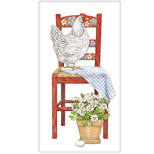 Chicken Chair Tea Towel