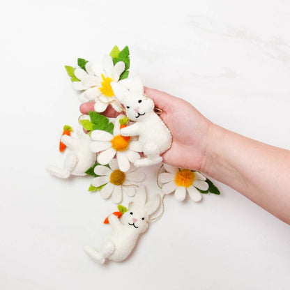 Garland - Felt Bunny and Daisy Chain