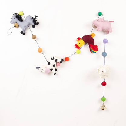 Garland - Felt Farm Animals