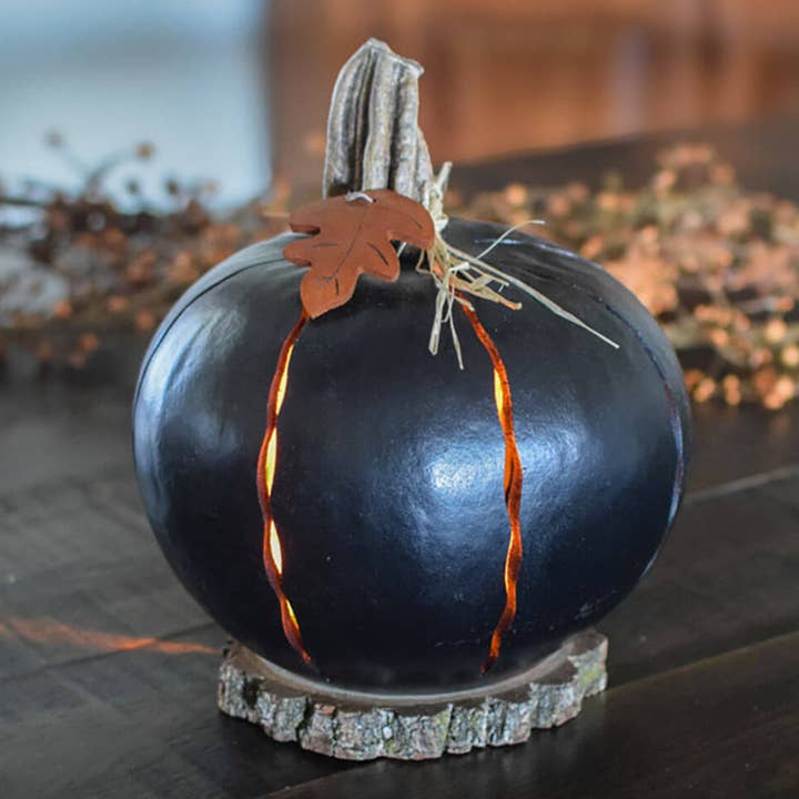 Pumpkin Luminary - Large Black