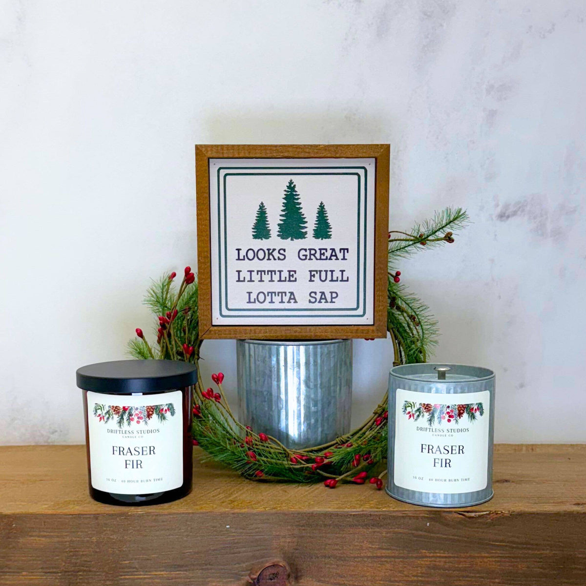Fraser Fir Tin Candle