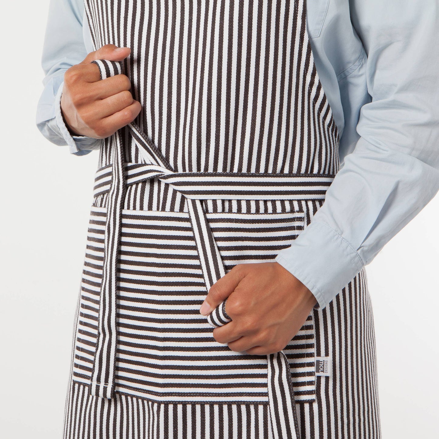 Narrow Black Stripe Chef Apron