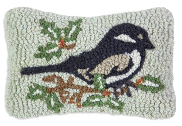 Chickadee in the Vine Pillow 8 x 12"