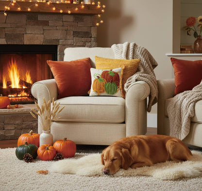 Pumpkin Patch Hook Pillow