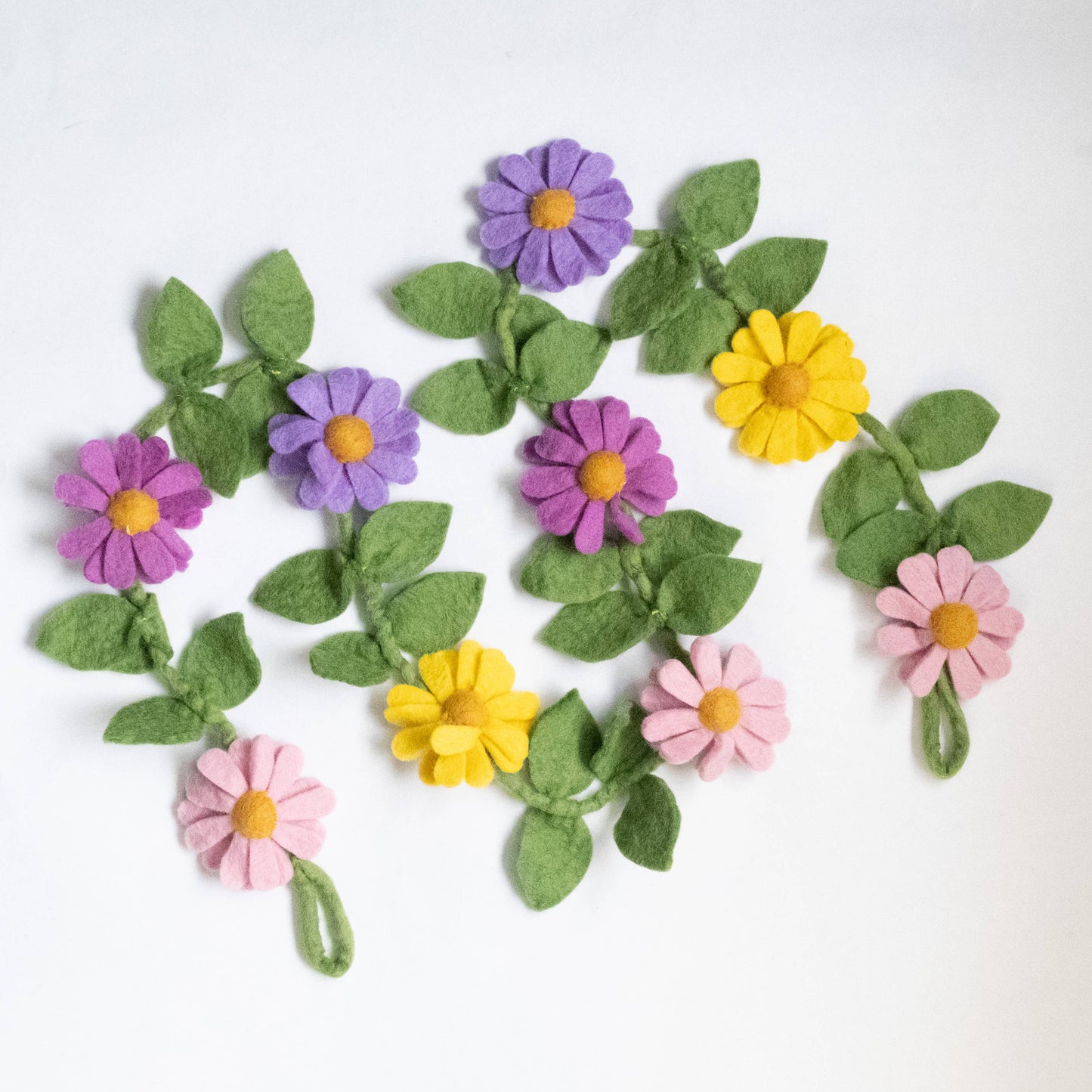 Garland - Purple, Pink and Yellow Daisy Chain