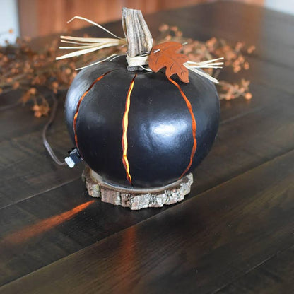 Pumpkin Luminary - Large Black